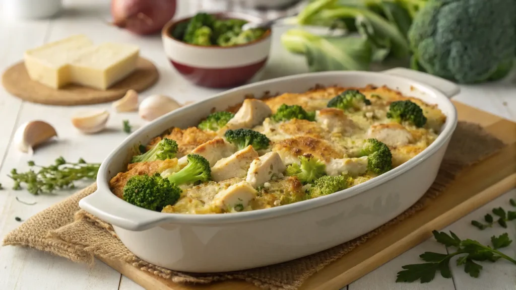 Käse-Hähnchen-Brokkoli-Auflauf – Perfekt Überbacken